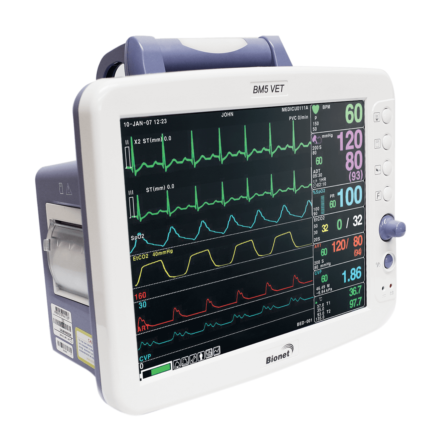 BM5Vet - Multi-Parameter Veterinary Monitor - Bionet America