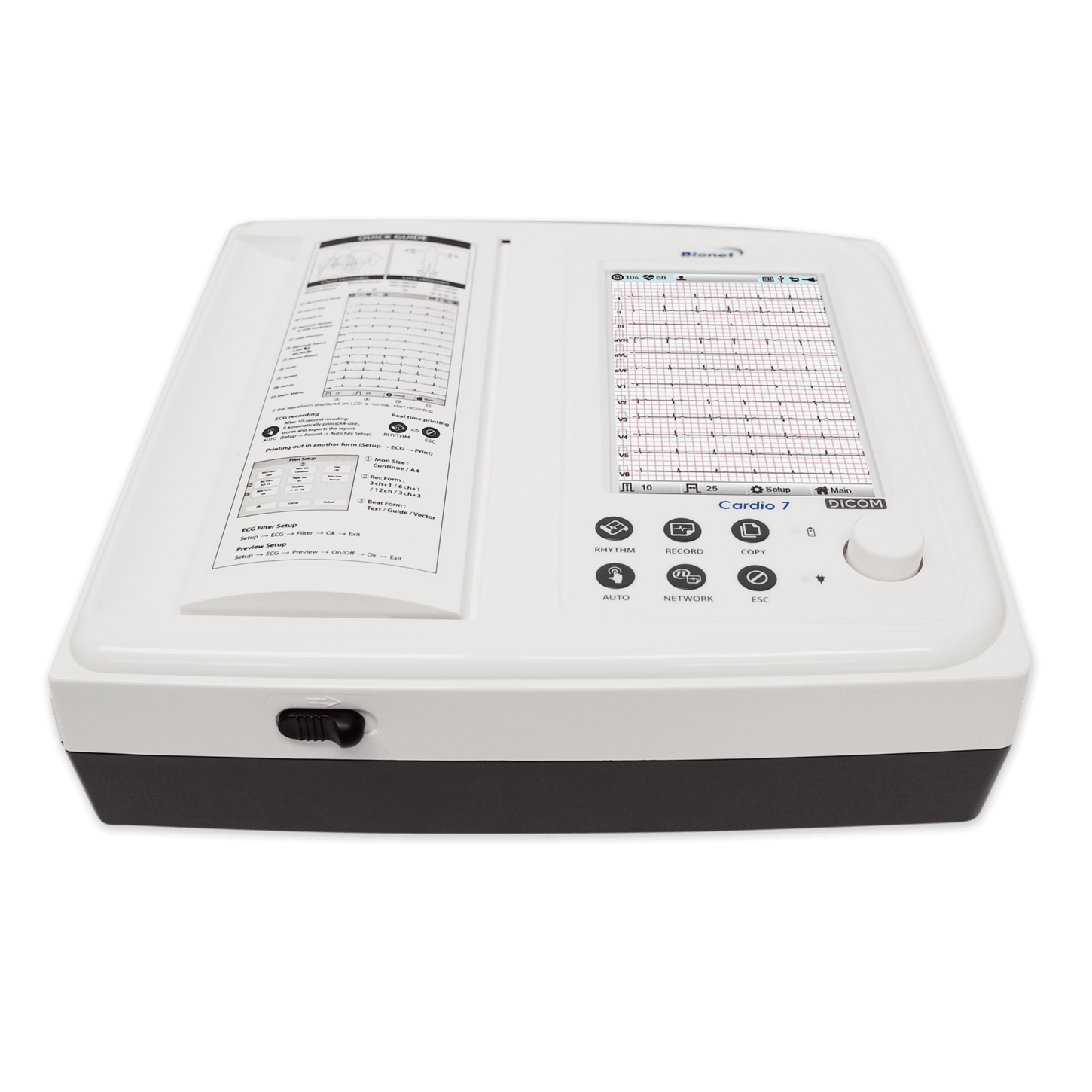 Cardio7 Bionet Interpretive Touch Screen Electrocardiogram ECG EKG Machine