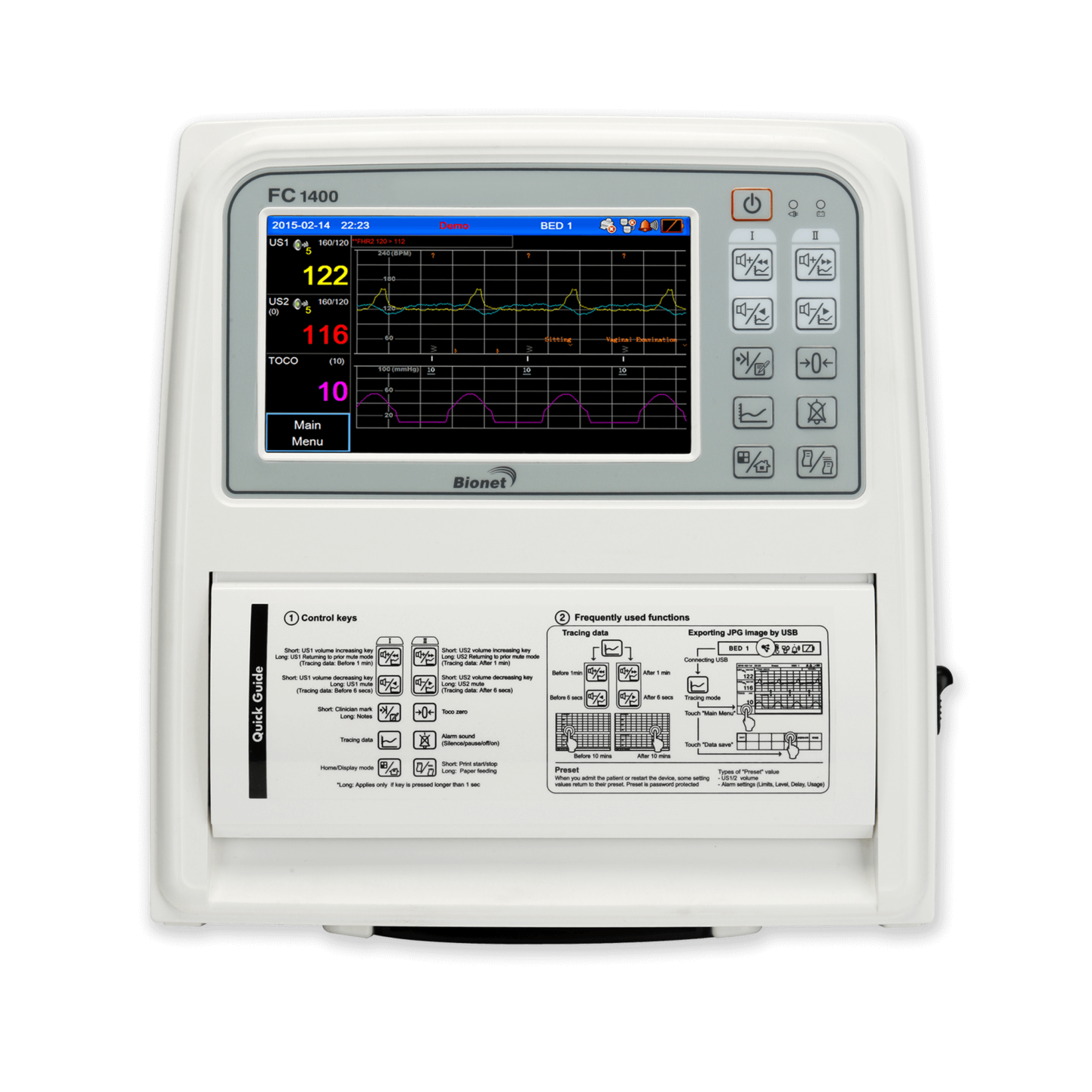 FC1400 Bionet Touch Screen Fetal Monitor