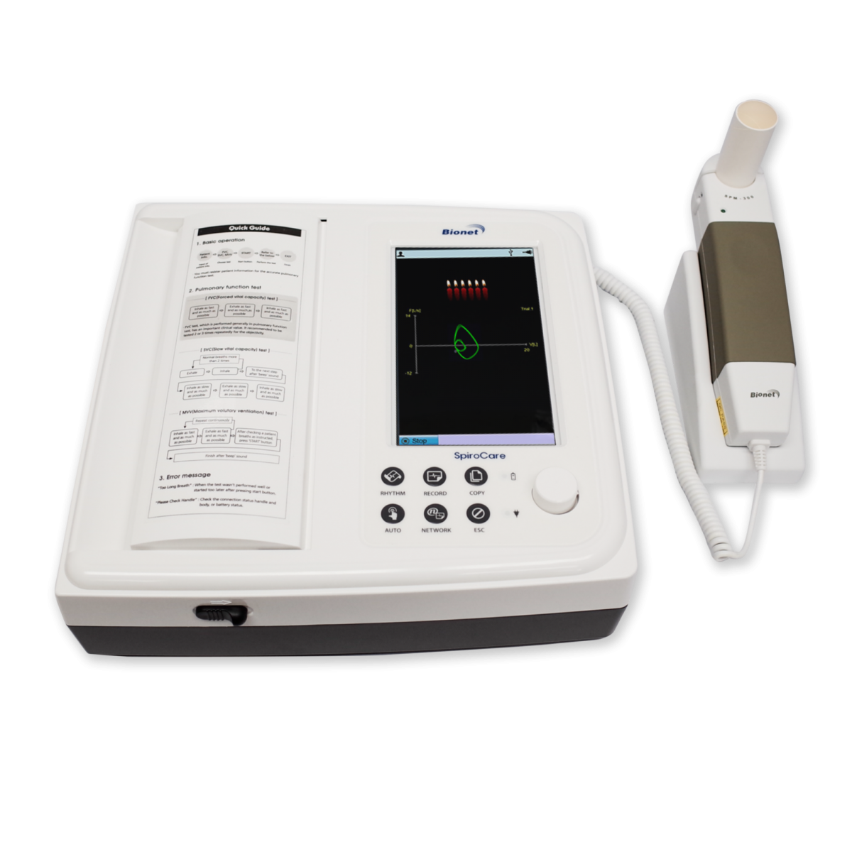 SpiroCare - Spirometer - Pulmonary Function Testing - Touch Screen ...