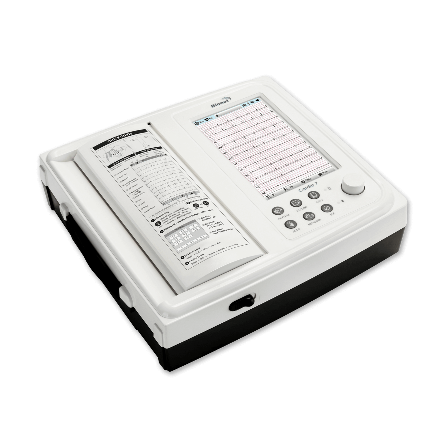 Cardio7 Bionet Interpretive Touch Screen Electrocardiogram ECG EKG Machine