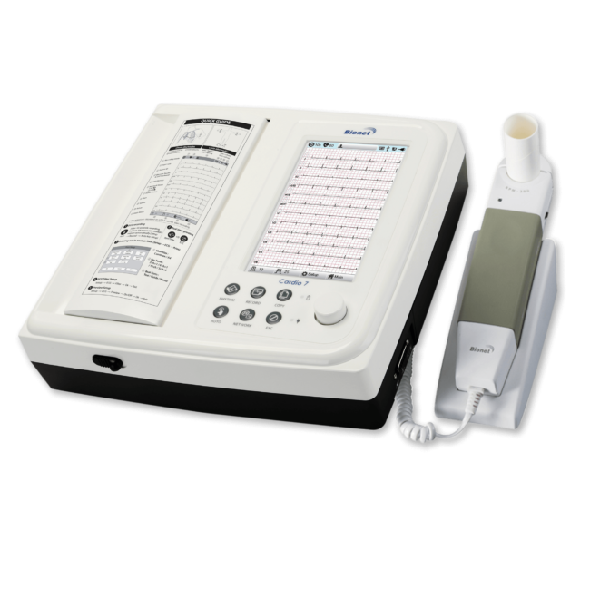 Cardio7-S Bionet Interpretive Electrocardiogram ECG EKG Machine with spirometry