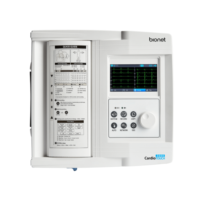 CardioTouch 3000 Bionet interpretive 12 channel electrocardiogram ECG EKG machine