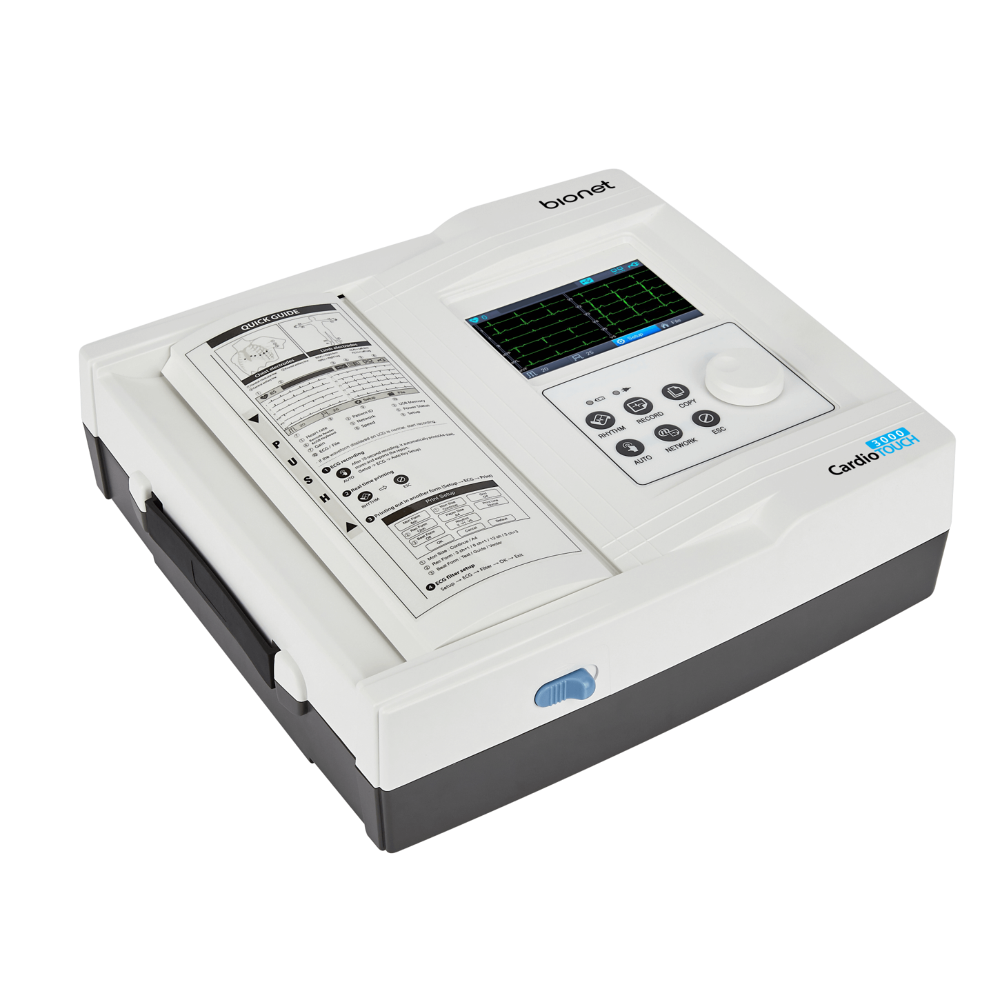 CardioTouch 3000 Bionet interpretive 12 channel electrocardiogram ECG EKG machine