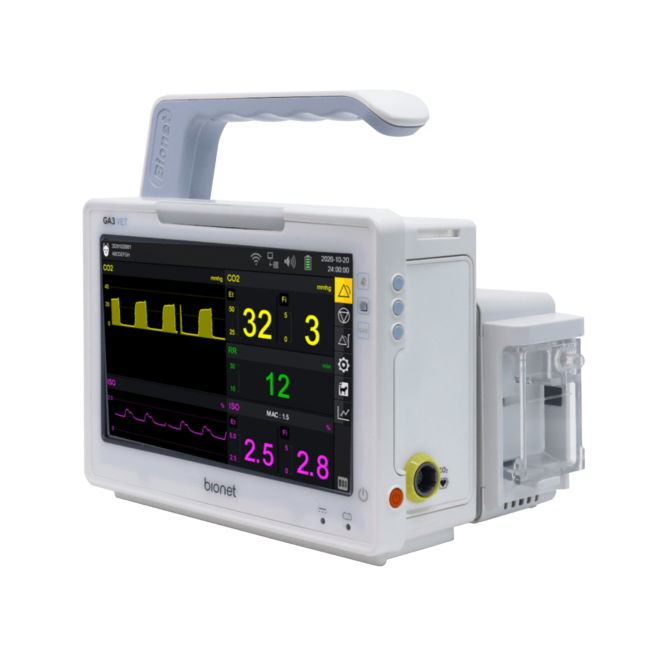 Bionet GA3VET - EtCO2/Anesthetic Gas Analyzer