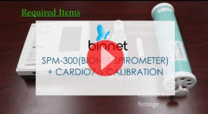 SPM-300 (Bionet Spirometer) + Cardio7-S Calibration