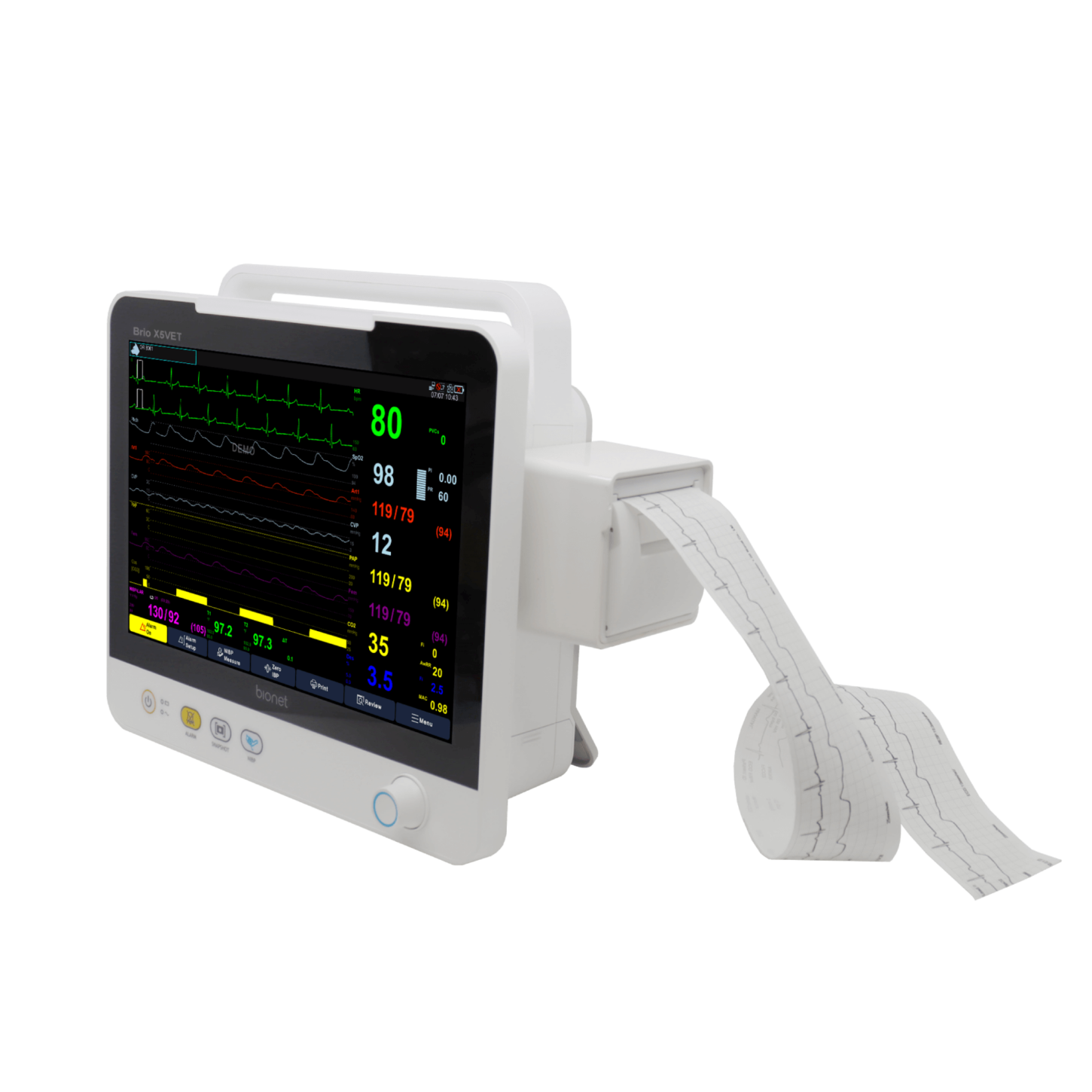 Brio X5Vet - Bionet Veterinary Multi-Parameter Monitor - Bionet America