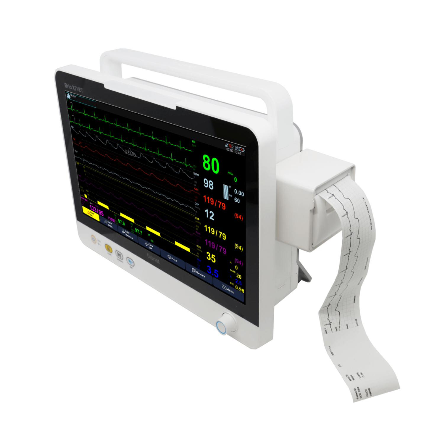 Brio X7Vet - Bionet Veterinary Multi-Parameter Monitor