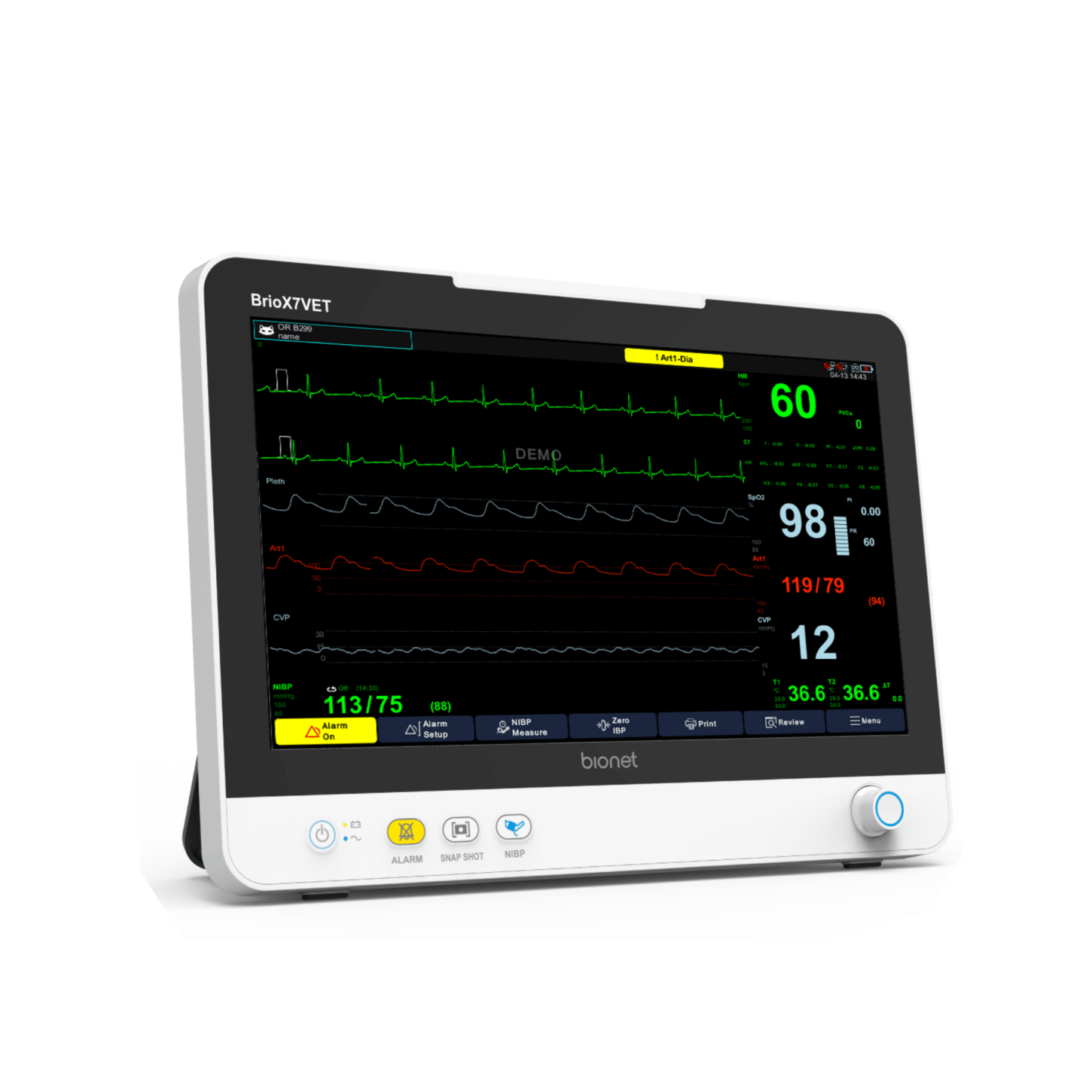 Brio X7Vet - Bionet Veterinary Multi-Parameter Monitor