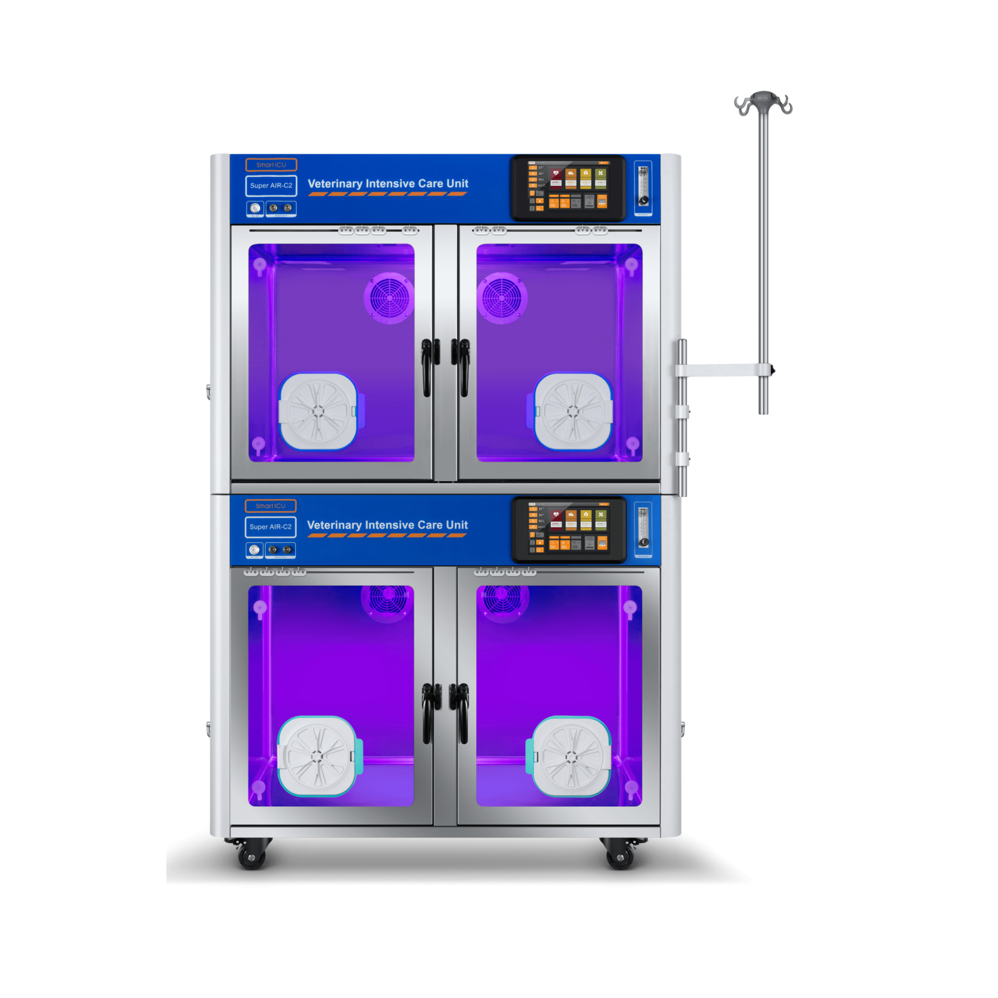 Blue Light C2 front view configuration with 2 new outlets